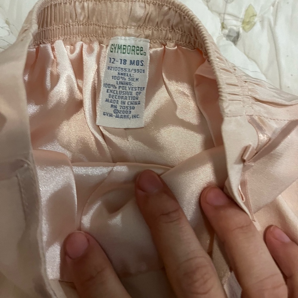 Vintage Gymboree Light Pink Satin kids Pants - Picture 4 of 11